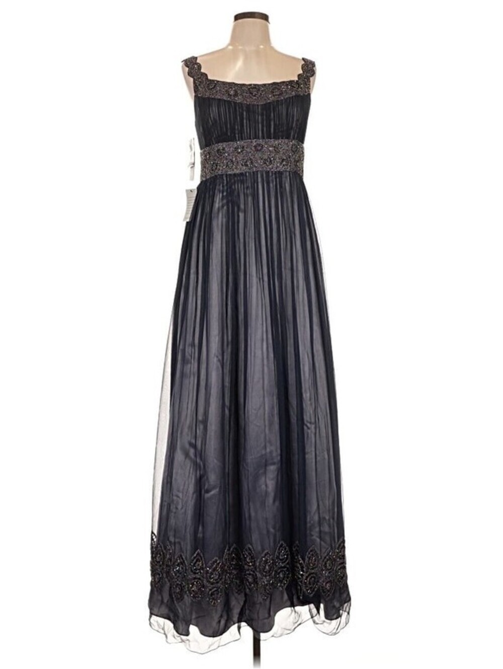 Adrianna Papell Evening Essentials NWT 100% Silk Gown DressSize 10